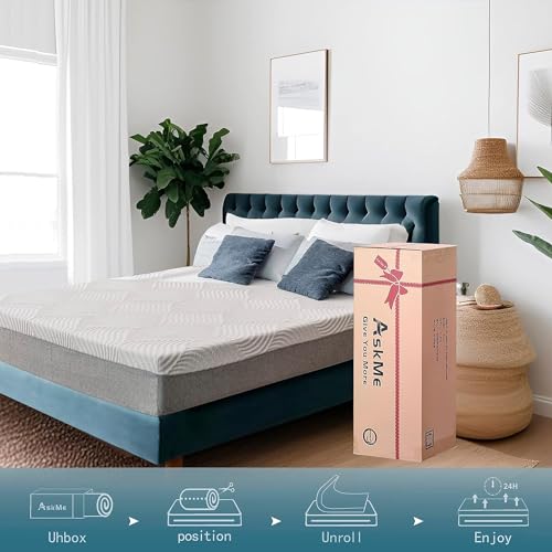 Twin 6 Inch Memory Foam Mattress in a Box, Medium Firm Cooling Gel, CertiPUR-US Y7762