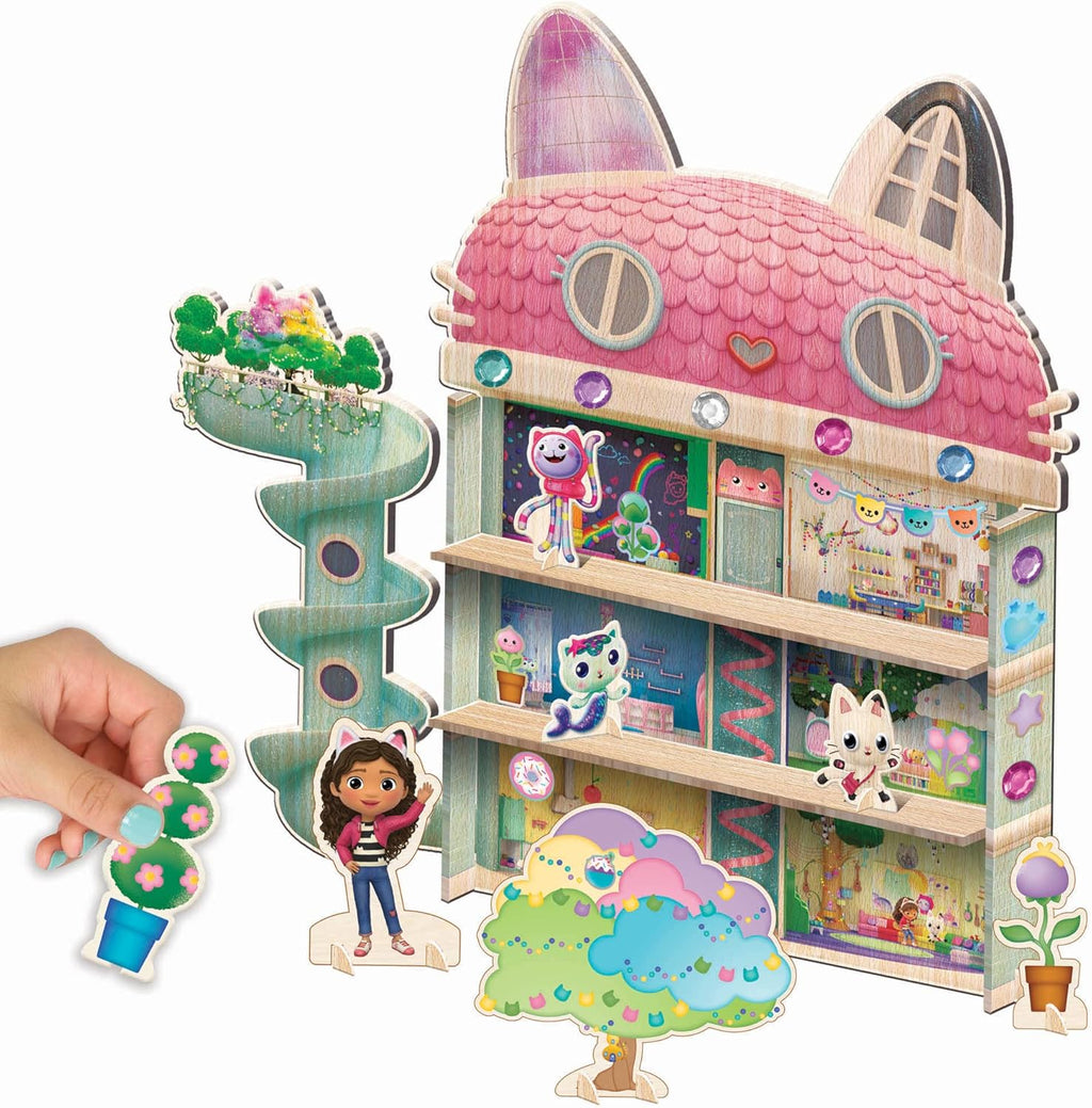 Tara Toys DreamWorks Gabby's Dollhouse Wood Dollhouse Activity for Toddlers Ages 3 and Up F67330
