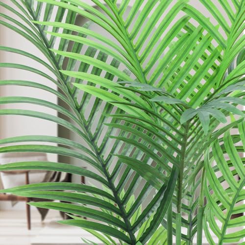 AnTing Artificial Areca Palm Plant 6FT, Faux Tropical Tree Indoor Decor (2 Pack) Z868