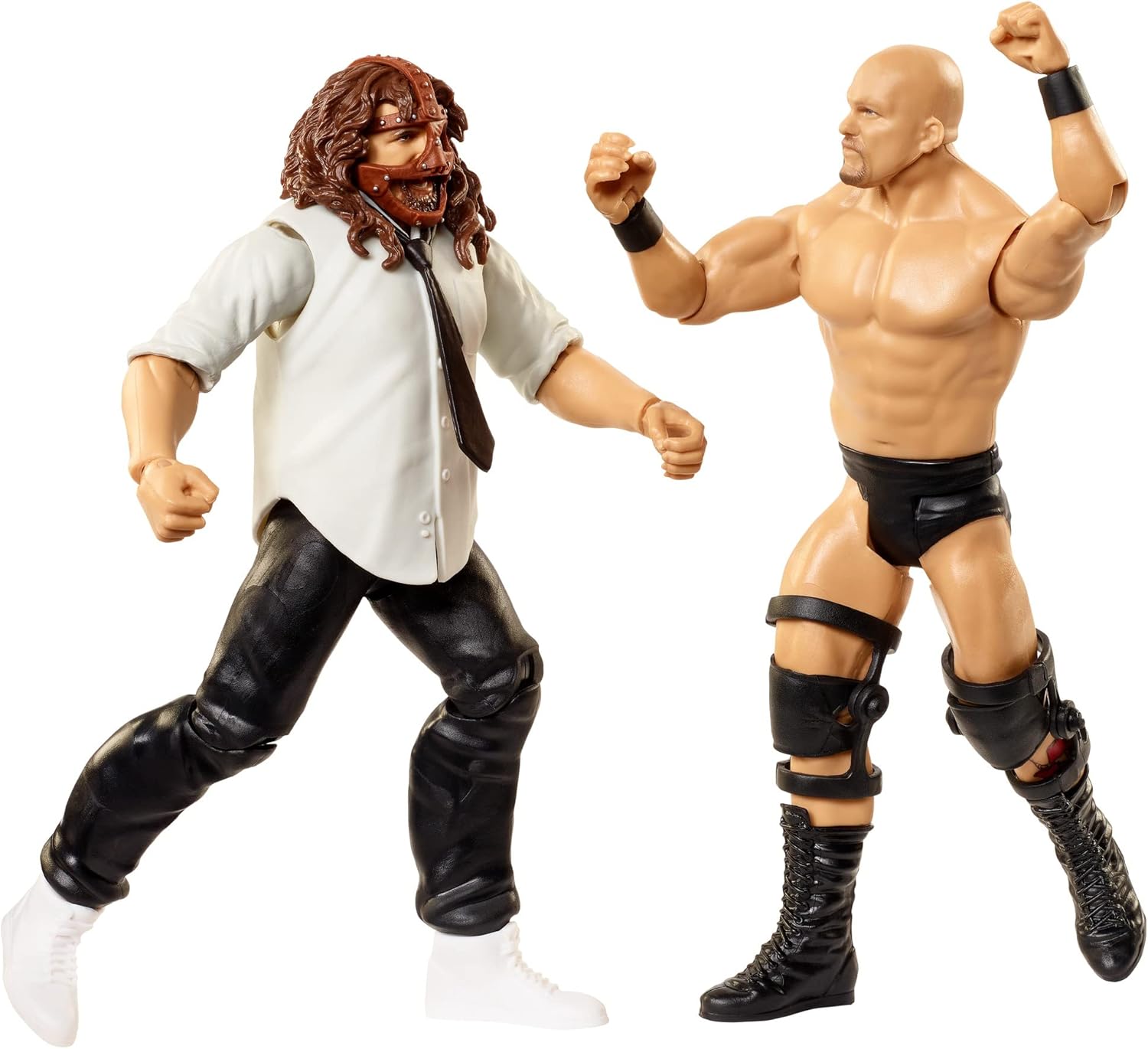 WWE Mattel Stone Cold Steve Austin vs Mankind 2 Pack 6 in Action Figures C5931