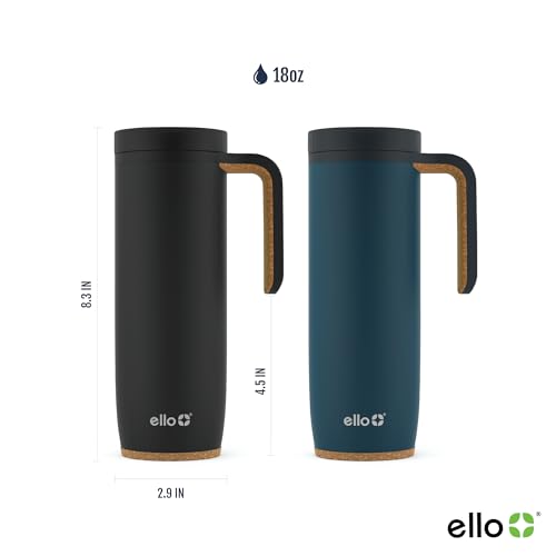 Ello Magnet 18oz Vacuum Insulated Stainless Steel Travel Mug with Leak-Proof Lid R23606