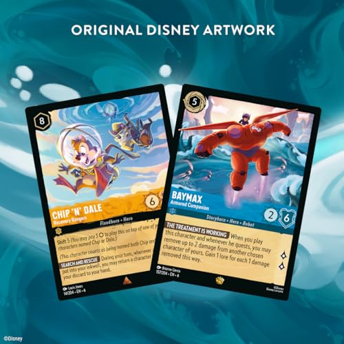 Ravensburger Disney Lorcana TCG Azurite Sea Booster Pack Display, 24 Packs Z3570