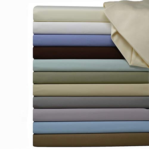 Royal Hotel Bedding Solid White 600-Thread-Count King Cotton Sheet Set E68097