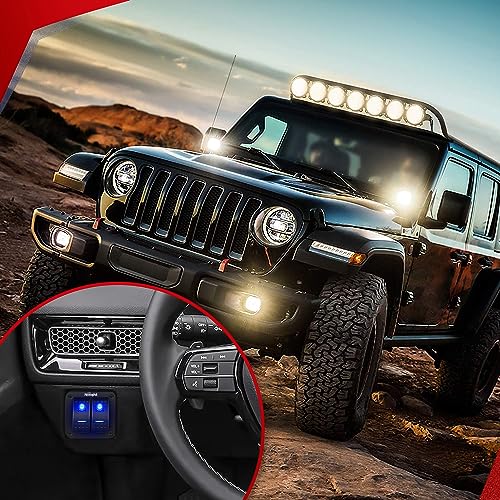 Nilight NI-WA 06 LED Light Bar Wiring Harness Kit 12V with Switch and Relay T4927