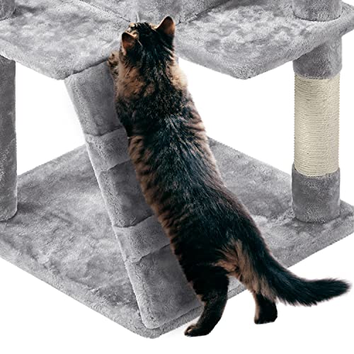 Yaheetech 54in Cat Tree Tower Condo Furniture with Scratch Post Y196