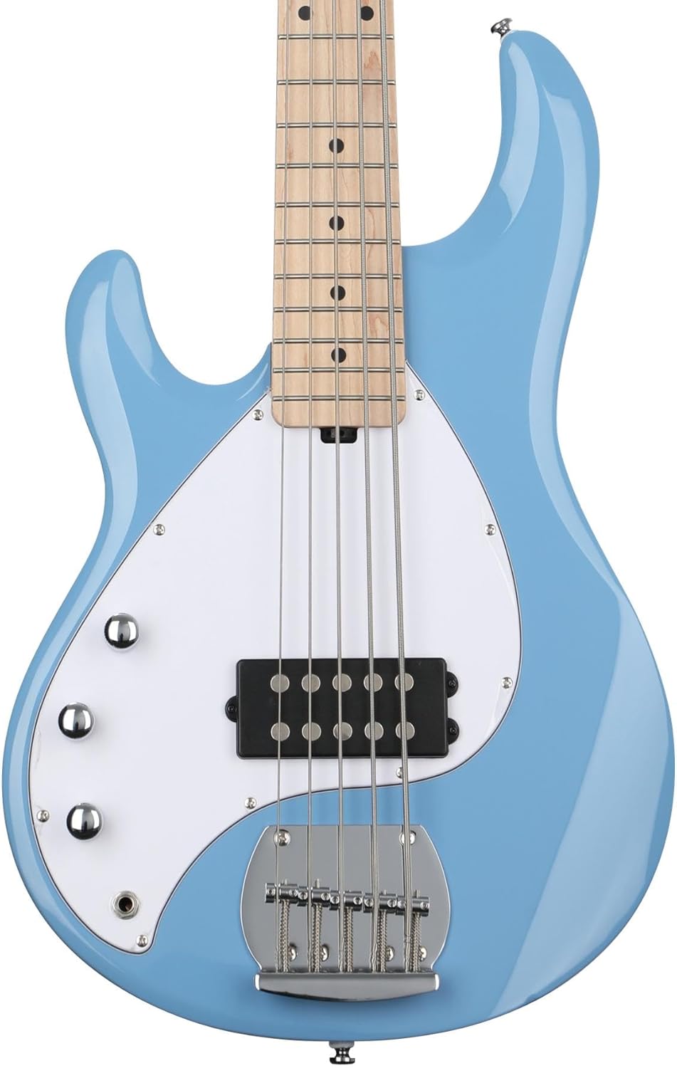Sterling By Music Man StingRay RAY5 Bass Guitar Left-handed - Chopper Blue