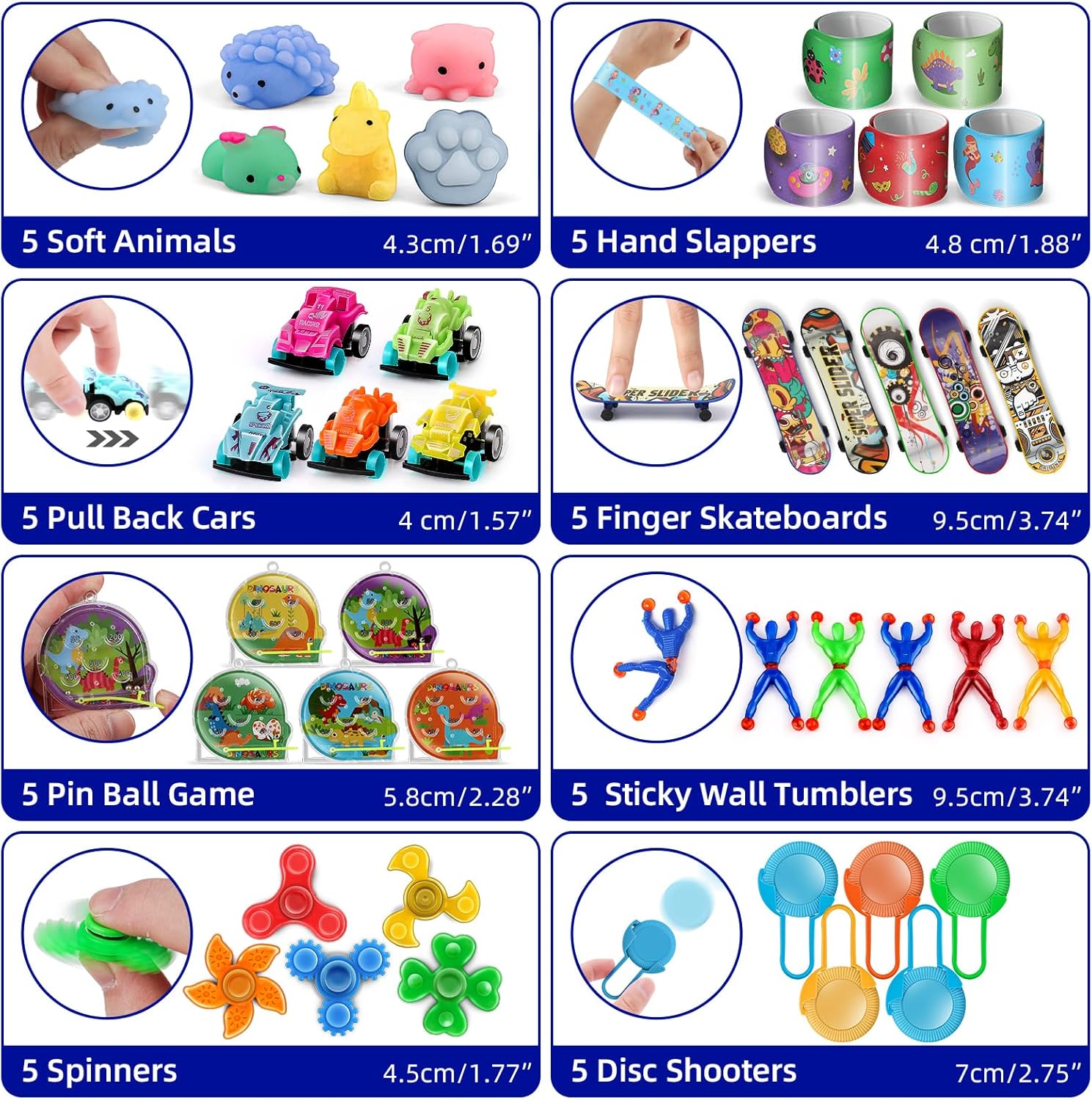 Amy&Benton 1000PCS Carnival Prizes for Classroom Rewards Treasure Box Toys Q662894