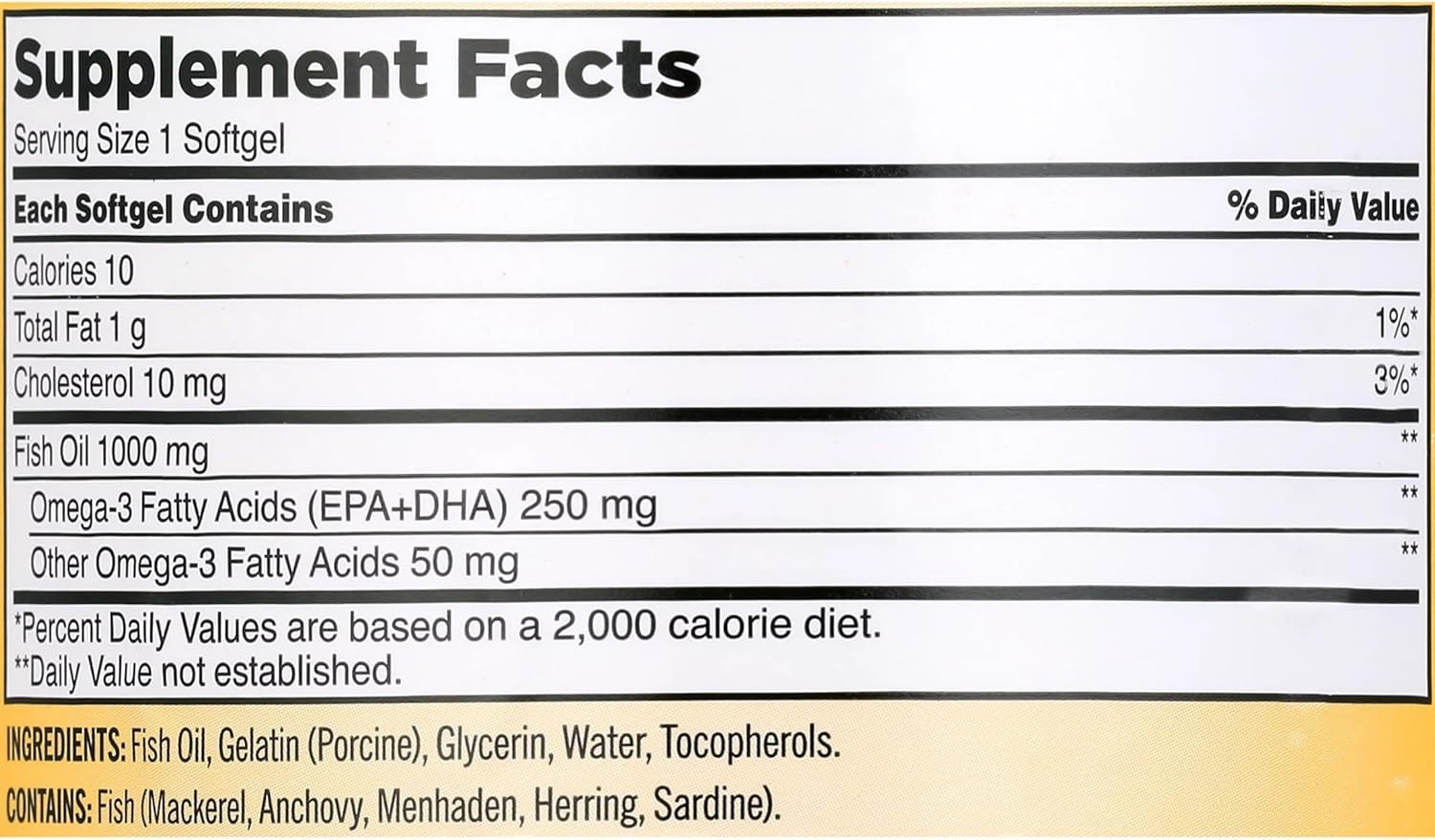 Kirk-land Fish Oil 1000mg 400 Softgels, Omega 3 Fatty Acids + Createandbundle Sticker Z93555