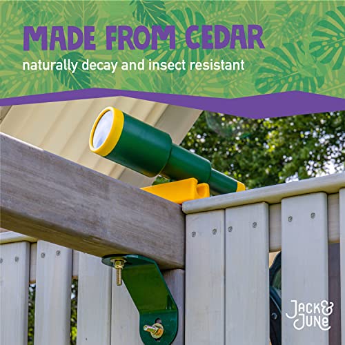 Jack & June Haven Cedar Playset with Swings and Slides J944661