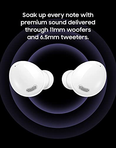 Samsung Galaxy Buds Pro True Wireless Noise Cancelling Earbuds, Phantom White (Renewed) Q3213