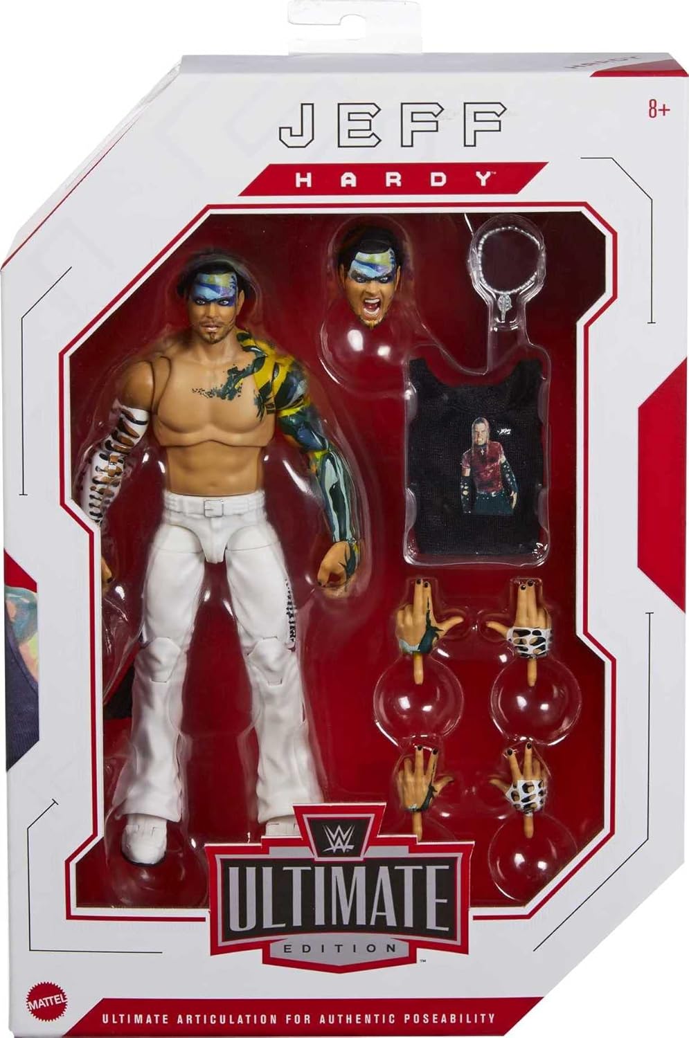 Mattel WWE Ultimate Edition Jeff Hardy Action Figure 6-inch Collectible S2144