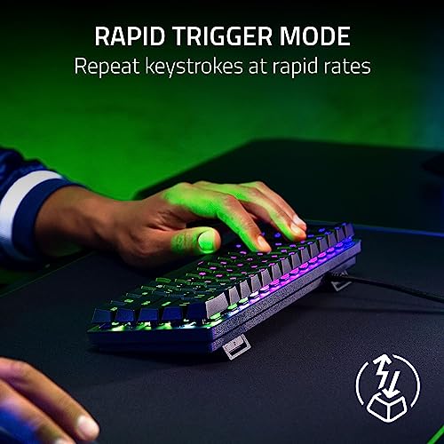 Razer Huntsman Mini 60% Gaming Keyboard, Clicky Optical Switches, RGB, Black B384275