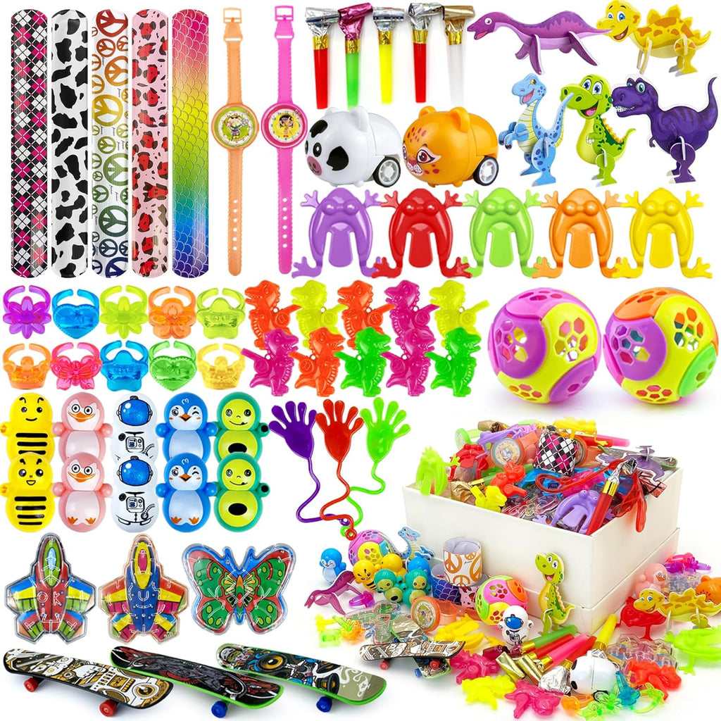 65PCS Party Favors Toy Assortment for Classroom Rewards Bulk Toys Birthday Party Toys Goodie Bag Filler Treasure Box Gifts for Boys and Girls