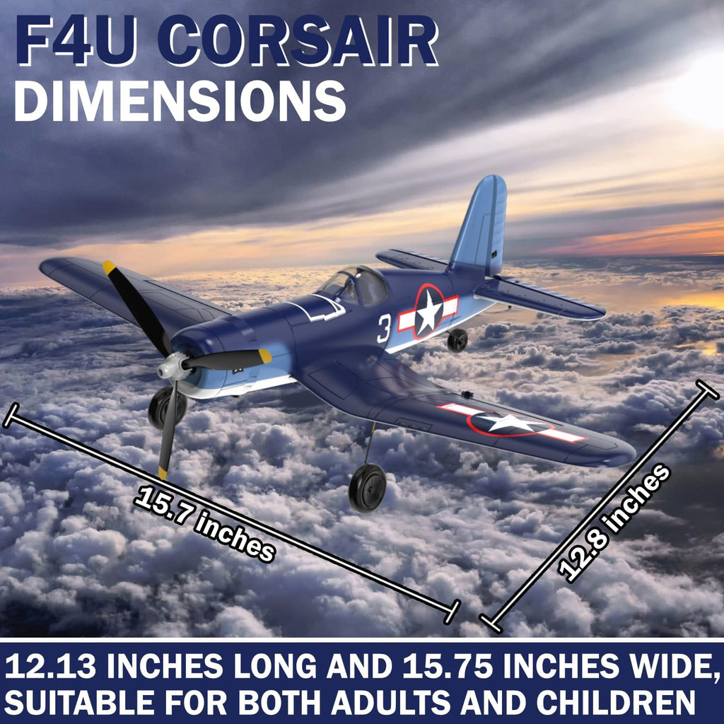 LEAMBE 4 Channel RC Plane F4U Corsair Ready to Fly Aircraft M54038