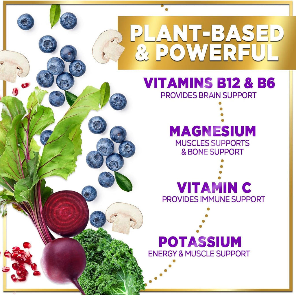 Super Greens Powder with Spirulina, Chlorella & Digestive Enzymes, Vegan, 30 Servings Y753
