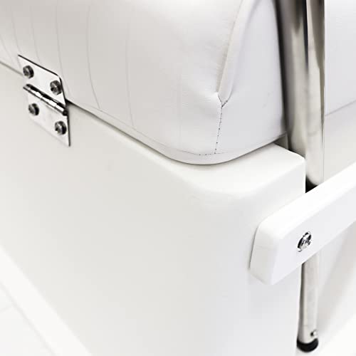 Wise 62 Quart Offshore Swingback Cooler Storage Seat, Brite White S20804