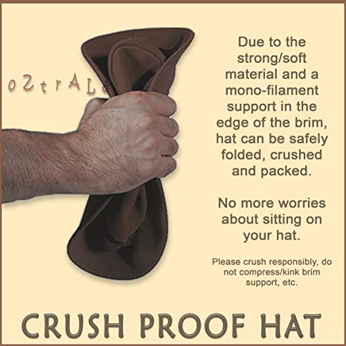 Oztrala HAT Australian Outback Leather Felt Cowboy Golf K294