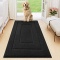 smiry Dog Door Mat for Muddy Paws Indoor Entrance, Absorbs Moisture and Dirt Low-Profile Doormat, Washable Mat Front Door mat for Floor Home Entryway (36x24 Inches, Grey)