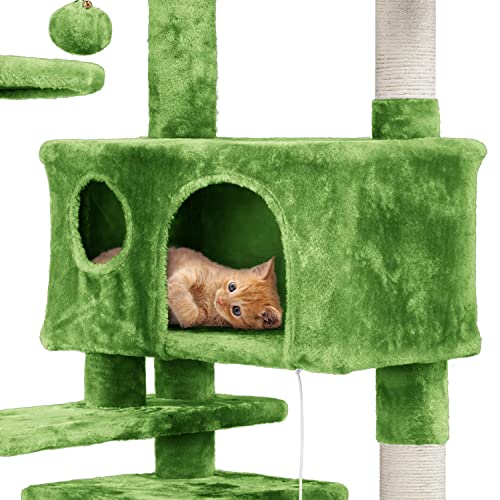 Yaheetech 54in Cat Tree Tower Condo Furniture with Scratch Post Y196
