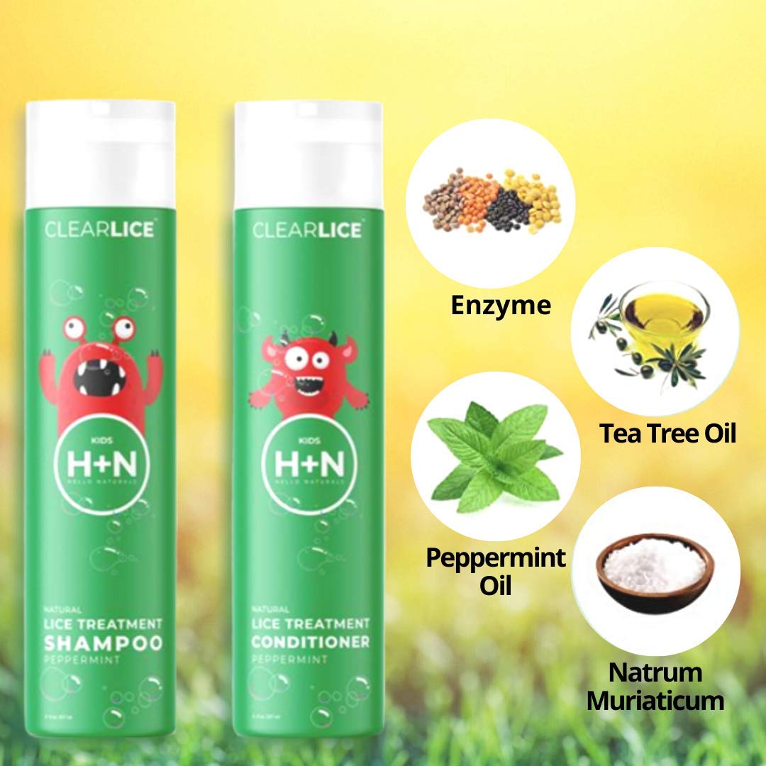 Head Lice Treatment Conditioner with Essential Oils, SLS Free, 8 oz S189