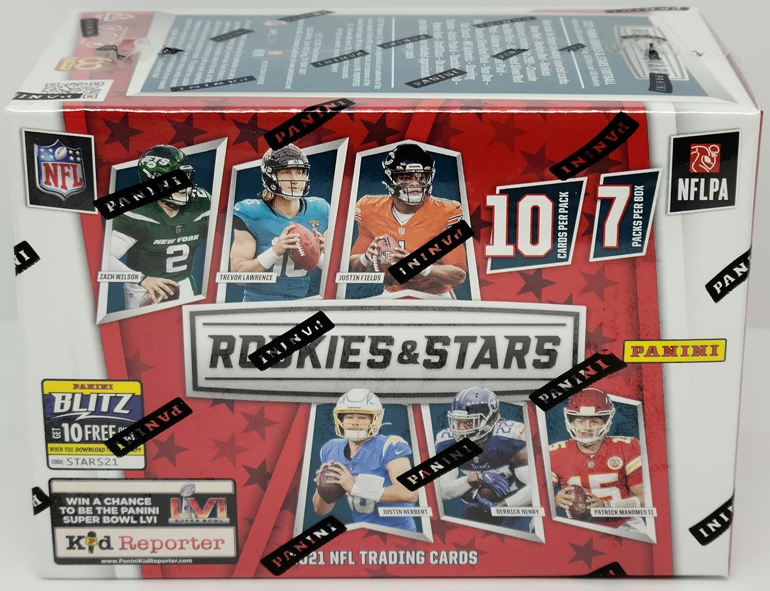 2021 Panini Rookies & Stars Football Trading Cards Blaster Box (70 Cards) J9477