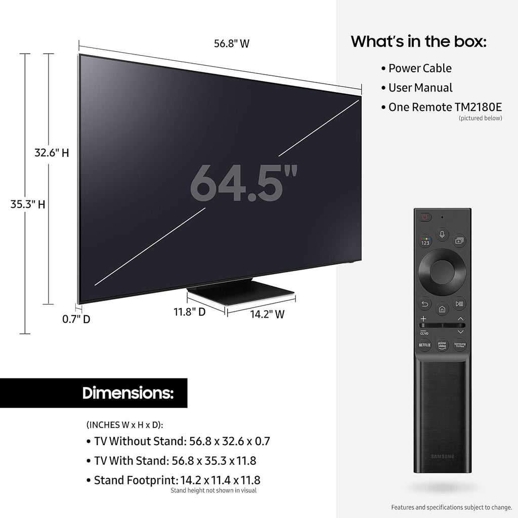 Samsung QN65QN800A 65 Inch Neo QLED 8K Smart TV (Renewed) W578192