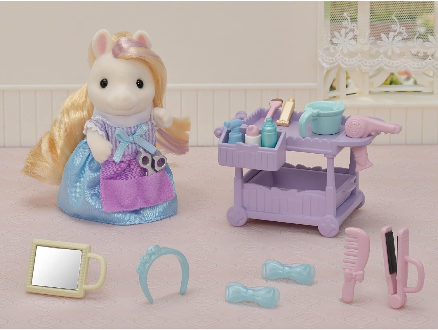 Calico Critters Pony's Hair Stylist Set Dollhouse Playset I829216
