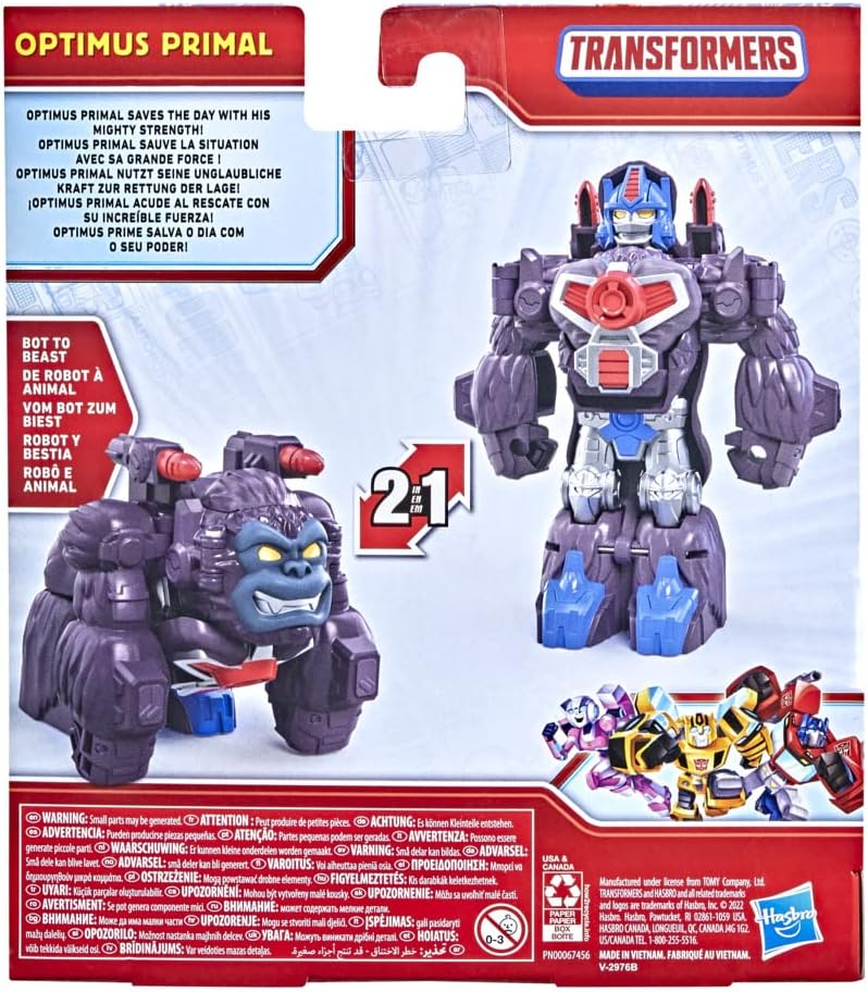 Transformers Classic Heroes Optimus Primal Converting Toy Action Figure H865