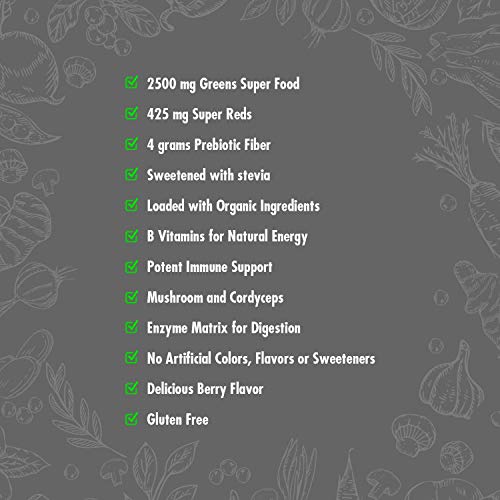 Forzagen Vegan Greens & Reds Superfood Powder, 35 Servings T46144