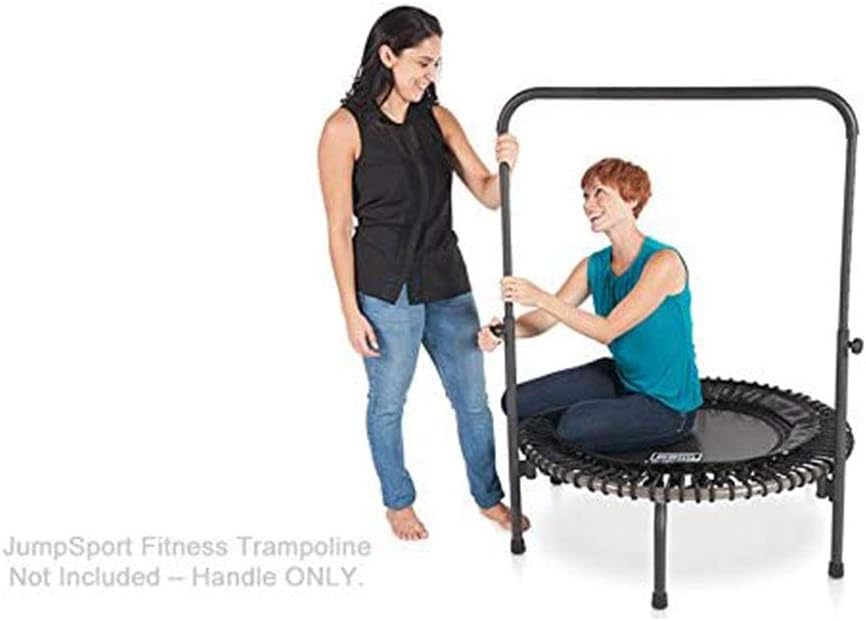 JumpSport 350 PRO 39-Inch Fitness Rebounder Trampoline with Steel Handle Bar, Black H836828