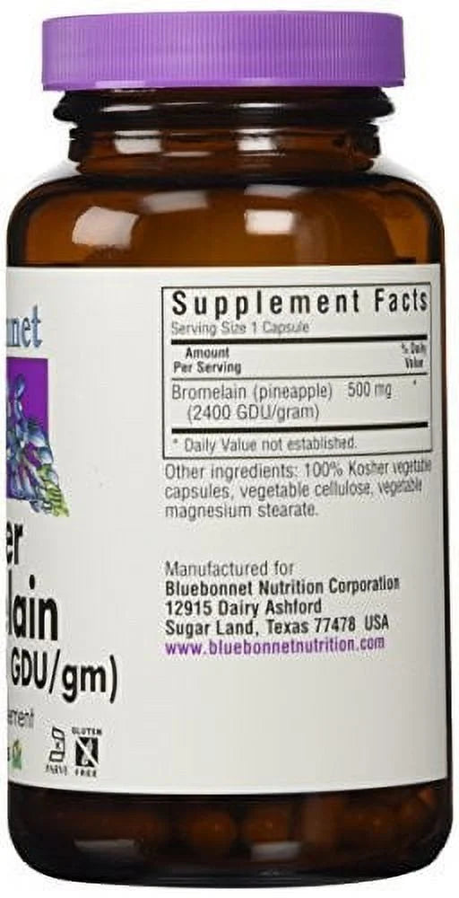 Bluebonnet Super Bromelain 500 mg, 120 Ct L97397