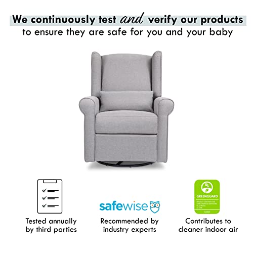 DaVinci Hayden Recliner and Swivel Glider in Shadow Grey H7752