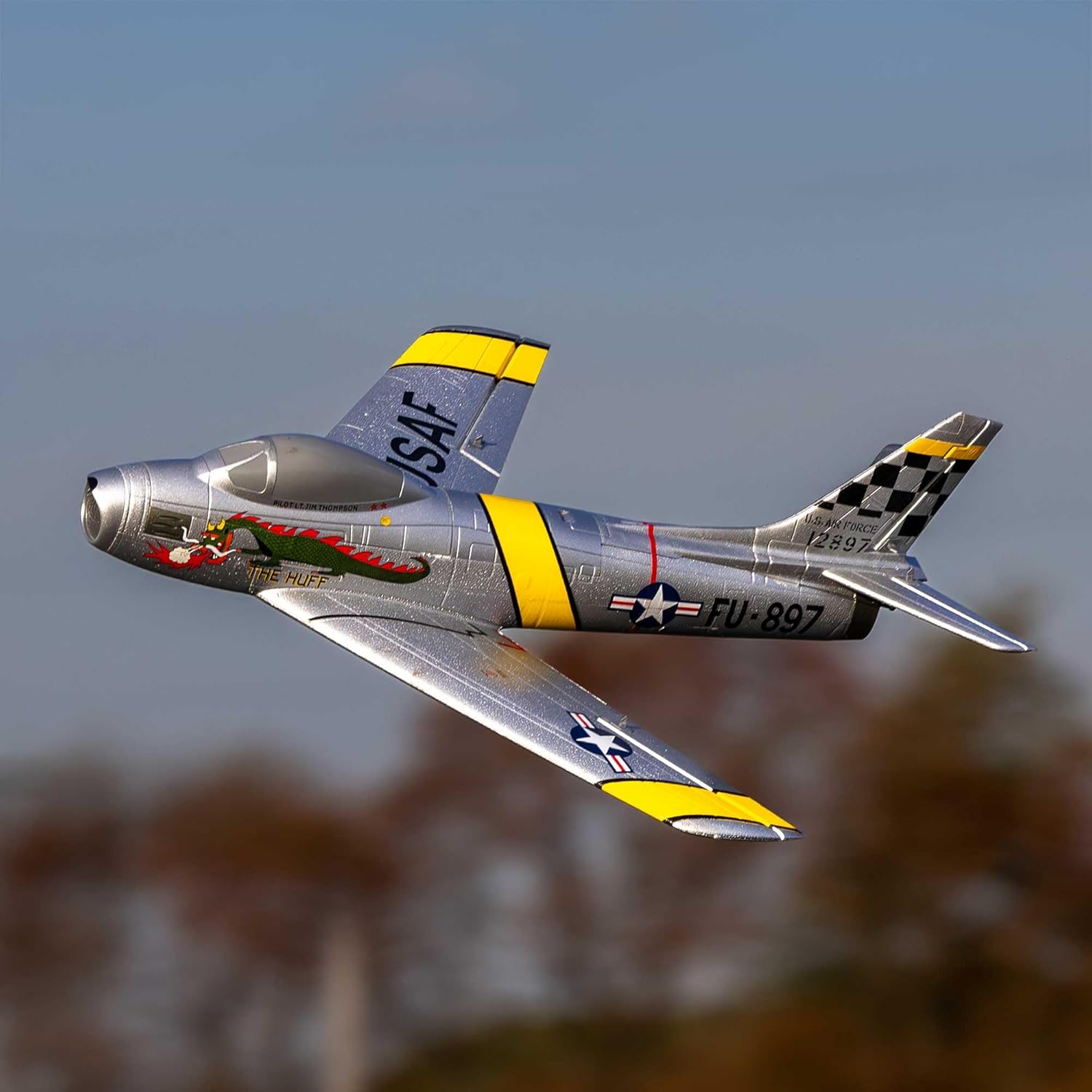 E-flite UMX F-86 Sabre 30mm EDF RC Airplane BNF Basic W125