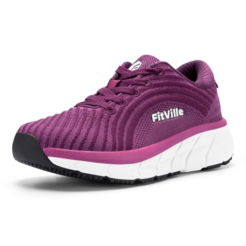 FitVille Women's Wide Toe Box Breathable Running Shoes M586