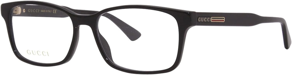 Gucci GG 0826O 004 Black Plastic Rectangle Eyeglasses 55mm