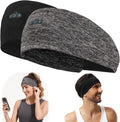Bluetooth Headband, Bluetooth 5.2 Sleep Headphones,12 Hours Play Time,HD Stereo, Built-in Microphone, Workout, Running, Sports, Men/Women Gift.(1xBlack,1xGrey
