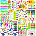Max Fun 218pcs Party Favors for Kids Bulk Party Toys Assortments Birthday Gift Toys Carnival Prizes Treasure Box Prizes Goodie Bag Fillers Classroom Rewards Pinata Filler Toys