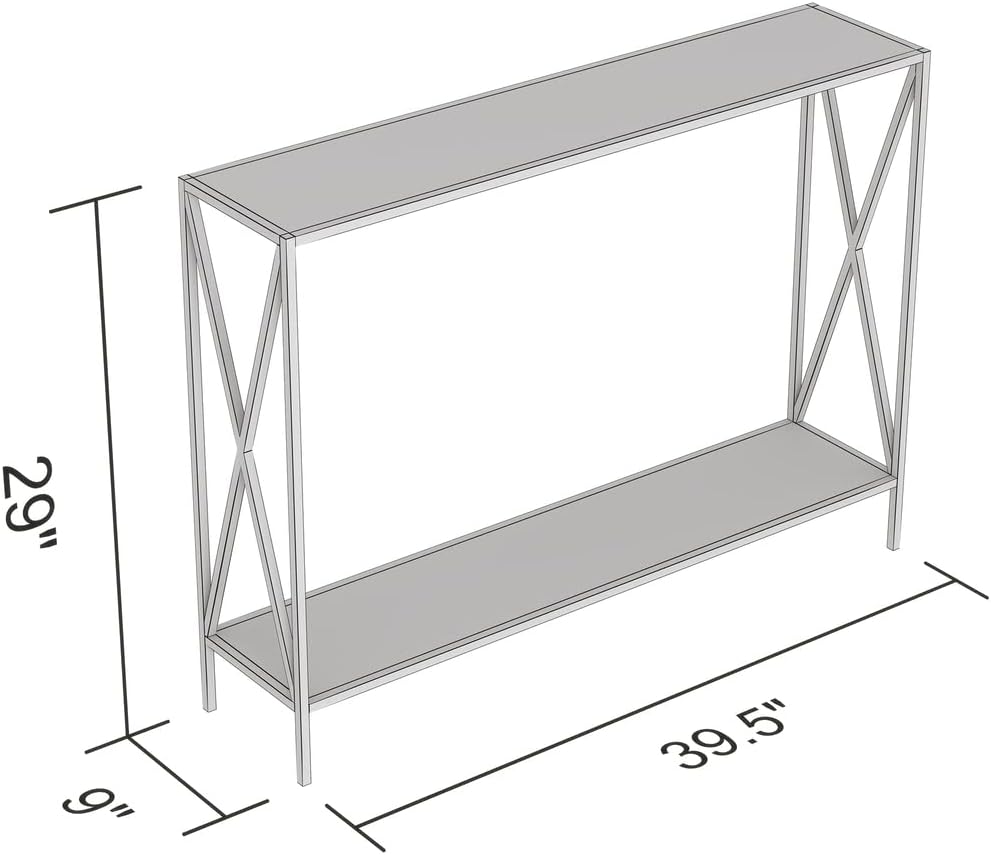 Safdie & Co. Console Table, Dark Taupe X831