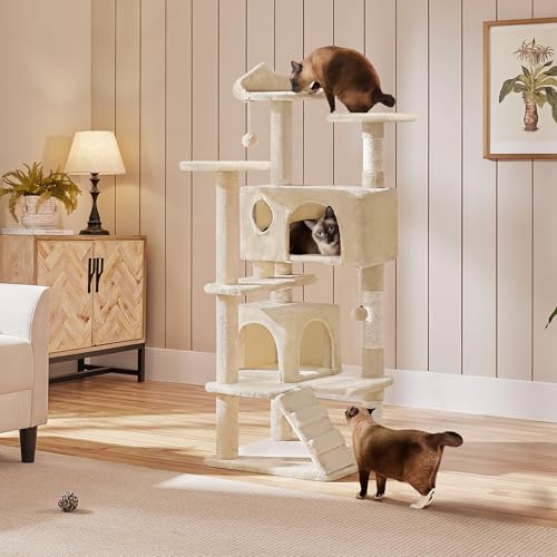 Yaheetech 54in Cat Tree Tower Condo Furniture with Scratch Post Y196