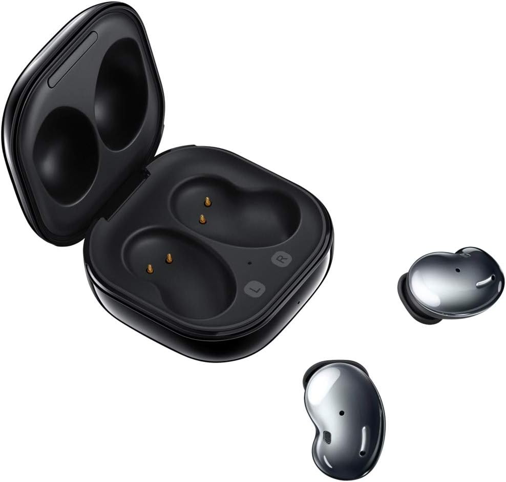 Samsung Galaxy Buds Live (ANC) Active Noise Cancelling TWS Open Type Wireless Bluetooth 5.0 Earbuds for iOS & Android, 12mm Drivers, International Model - SM-R180 (Mystic Black) (Renewed)