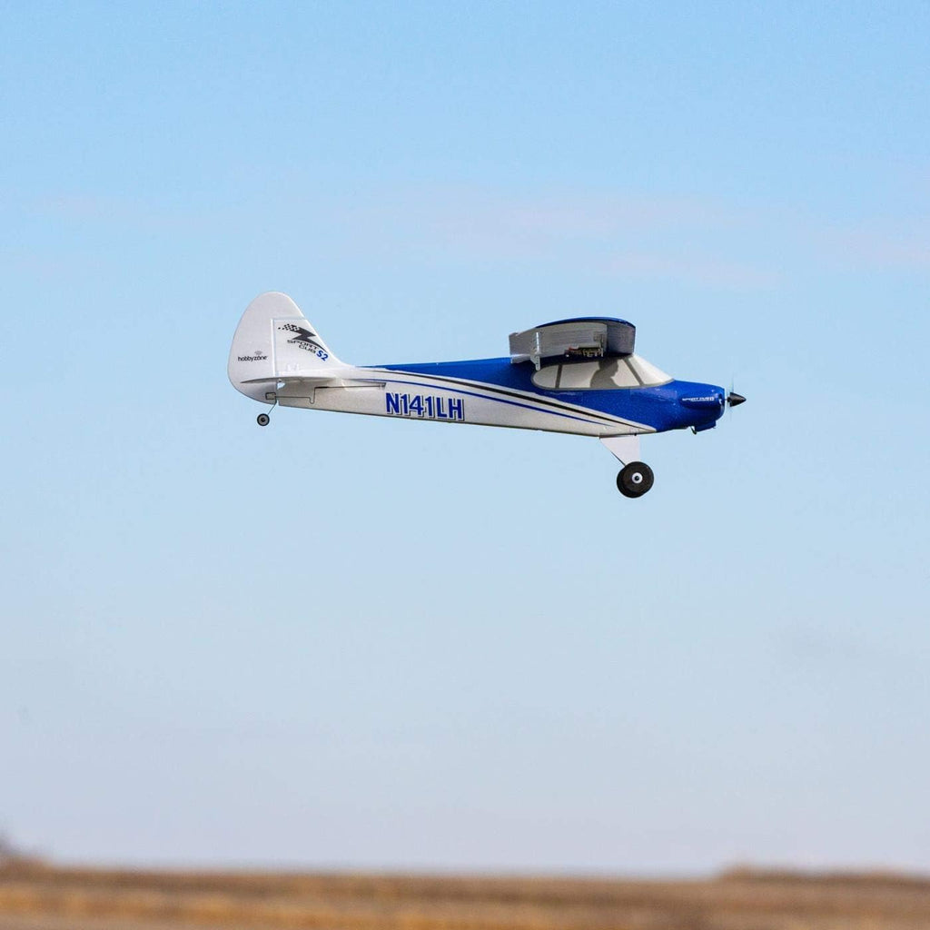 HobbyZone Sport Cub S 2 RC Airplane BNF Basic with SAFE, Blue & White N227