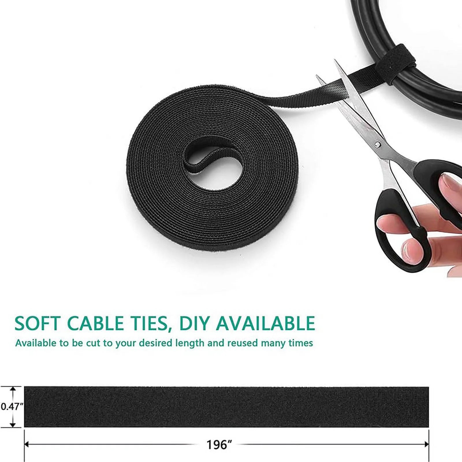 Cable Management Organizer Kit 173 Pcs with Adhesive Clips and Cable Ties Z497689