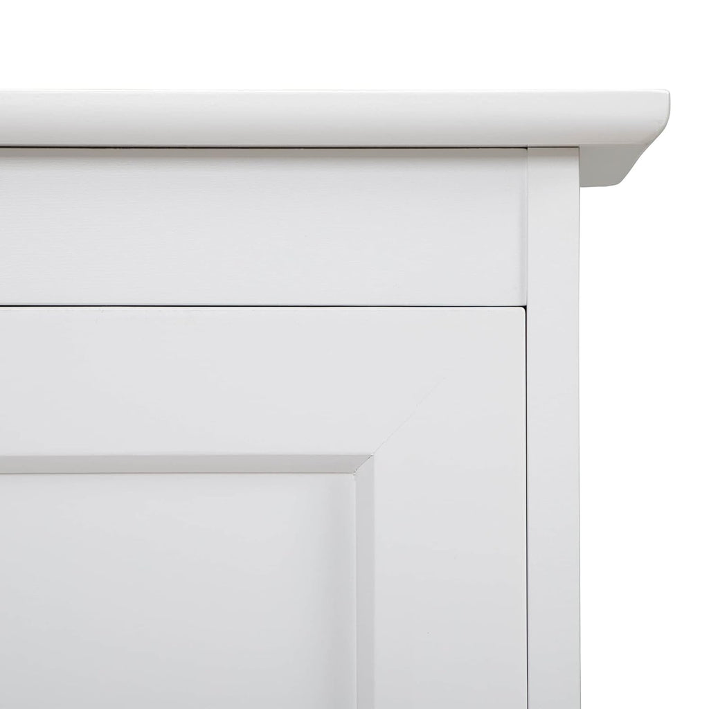 Wooden Tilt Out Trash Cabinet for Kitchen, 13 Gallon, White F420290