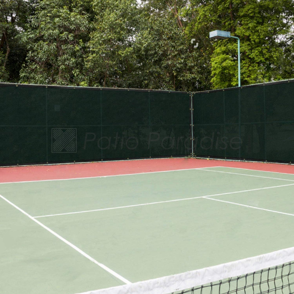 Patio Fence Privacy Screen Green Mesh Shade Fabric with Brass Grommets G9972
