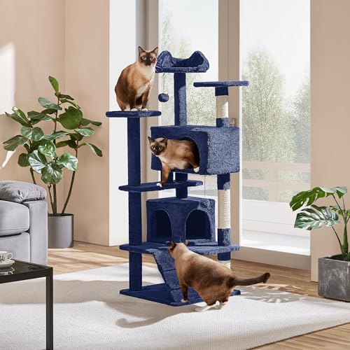 Yaheetech 54in Cat Tree Tower Condo Furniture with Scratch Post Y196