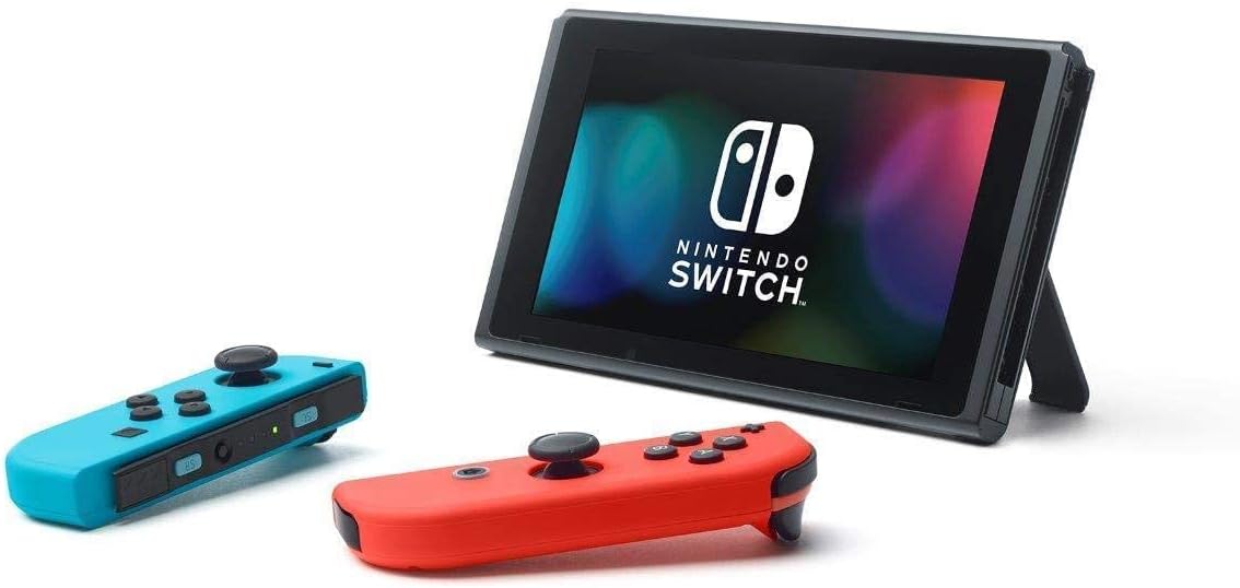 Nintendo Switch Console Neon Blue and Neon Red Joy-Con with Mario Kart 8 Deluxe (Renewed) B573