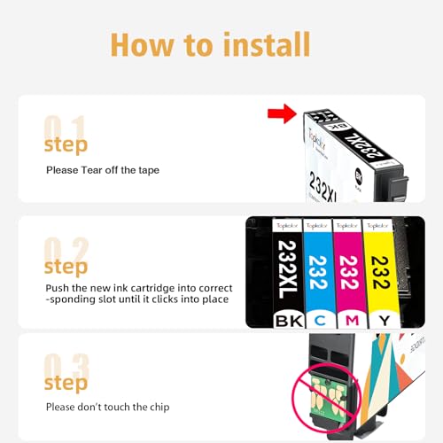 232XL Ink Cartridges Combo Pack for Epson WF-2930 XP-4200 XP-4205 WF-2950 I22718