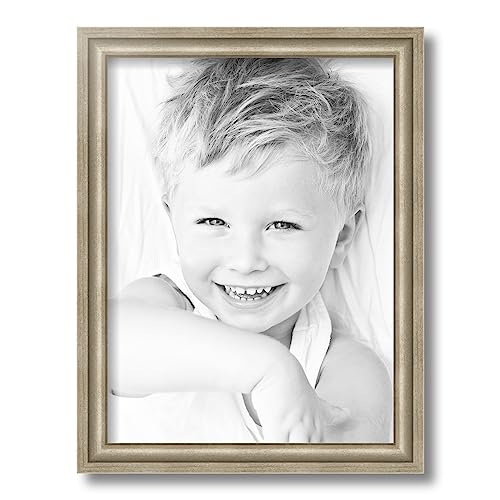 ArtToFrames 12x16 inch Muted Prosecco Gold Picture Frame F361735