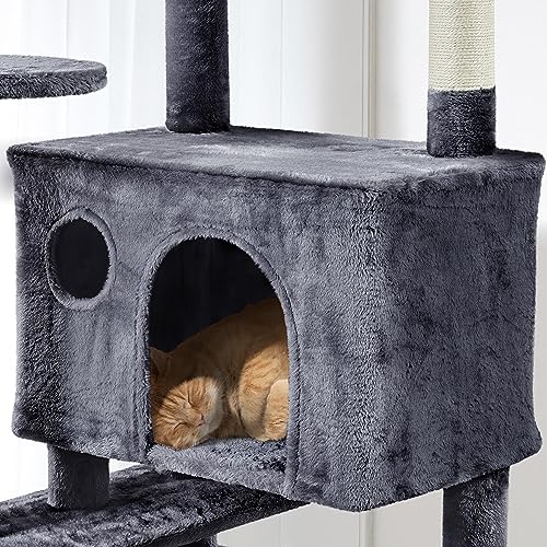 Yaheetech 54in Cat Tree Tower Condo Furniture with Scratch Post Y196