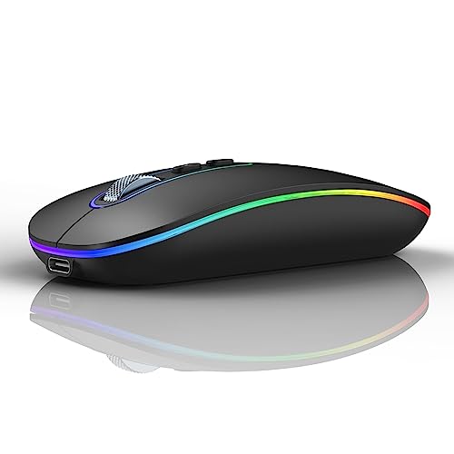 cimetech M01 Wireless Bluetooth Dual Mode Mouse, Rechargeable Ultra Slim, Rose Gold R3832